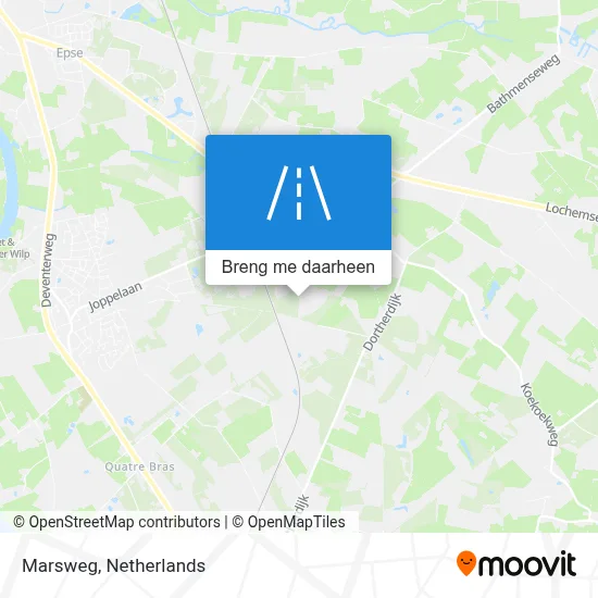 Marsweg kaart