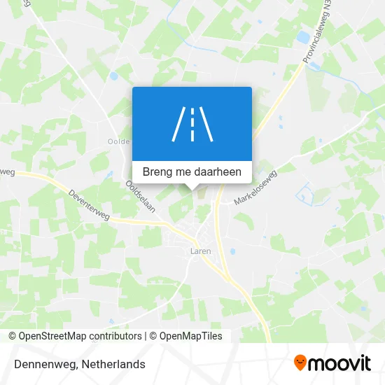 Dennenweg kaart