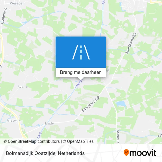 Bolmansdijk Oostzijde kaart