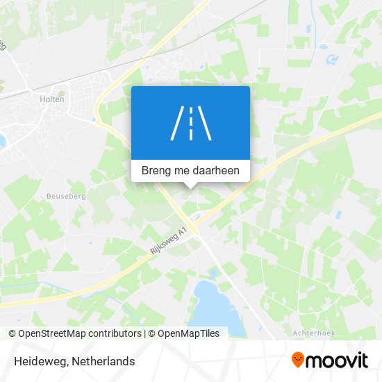 Heideweg kaart