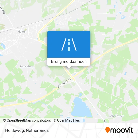 Heideweg kaart