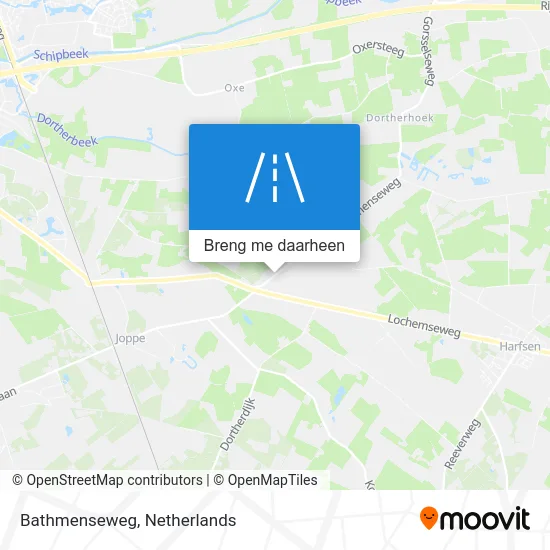 Bathmenseweg kaart