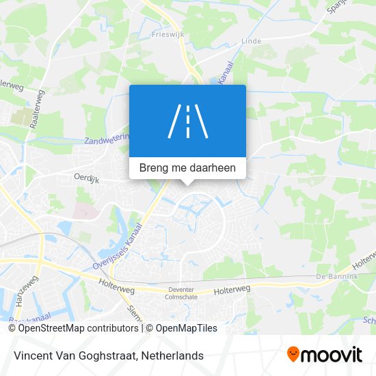 Vincent Van Goghstraat kaart