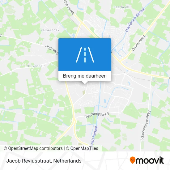 Jacob Reviusstraat kaart