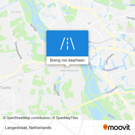 Langestraat kaart
