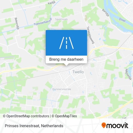 Prinses Irenestraat kaart