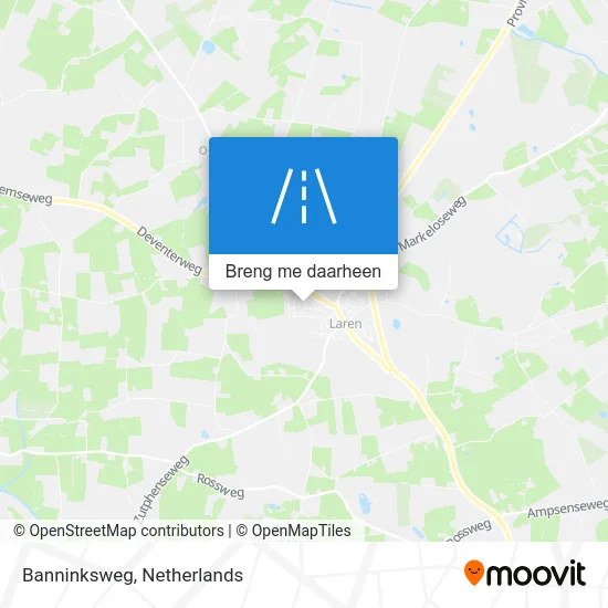 Banninksweg kaart