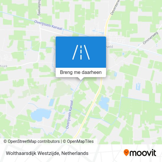 Wolthaarsdijk Westzijde kaart