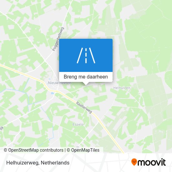 Helhuizerweg kaart