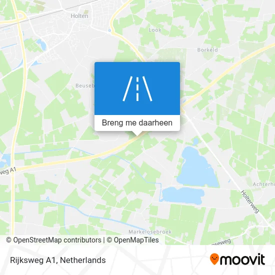 Rijksweg A1 kaart