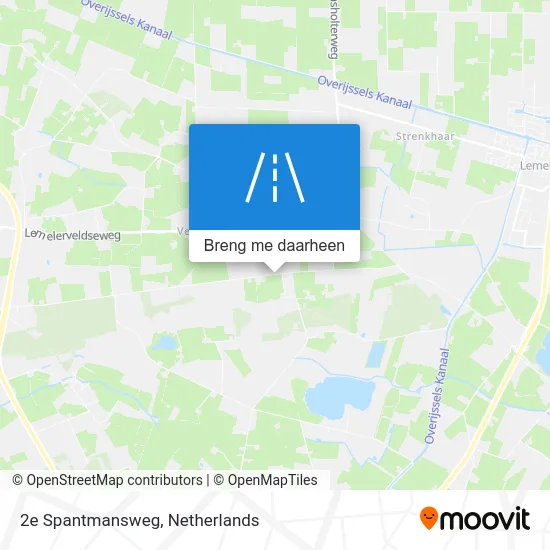 2e Spantmansweg kaart