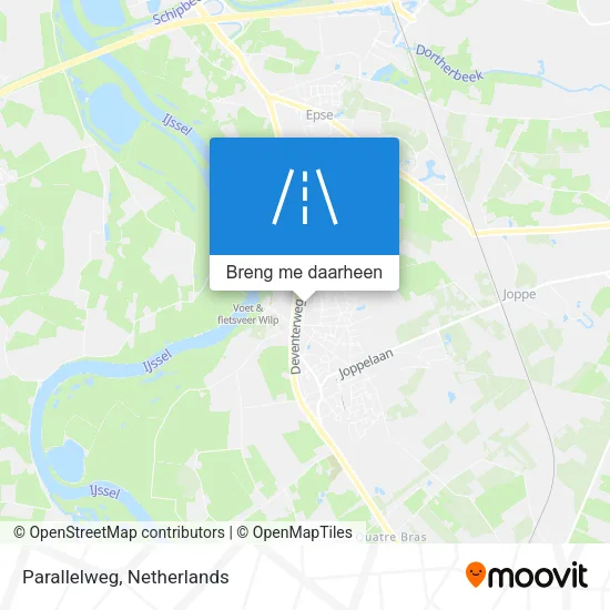 Parallelweg kaart