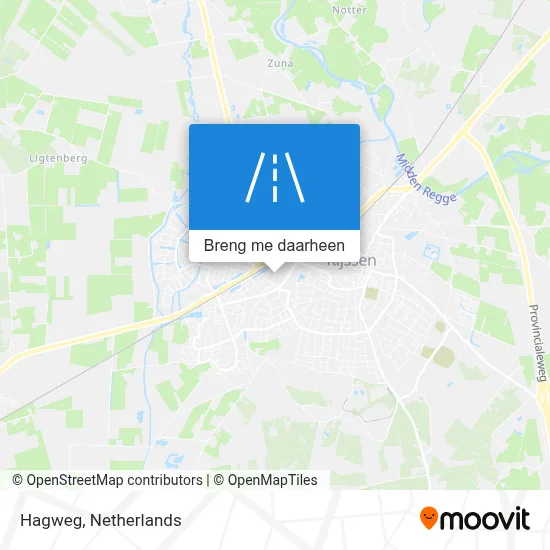 Hagweg kaart