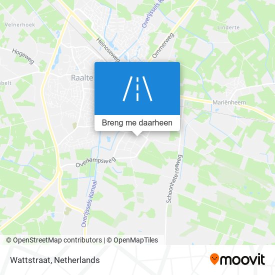 Wattstraat kaart