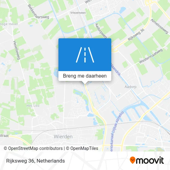Rijksweg 36 kaart