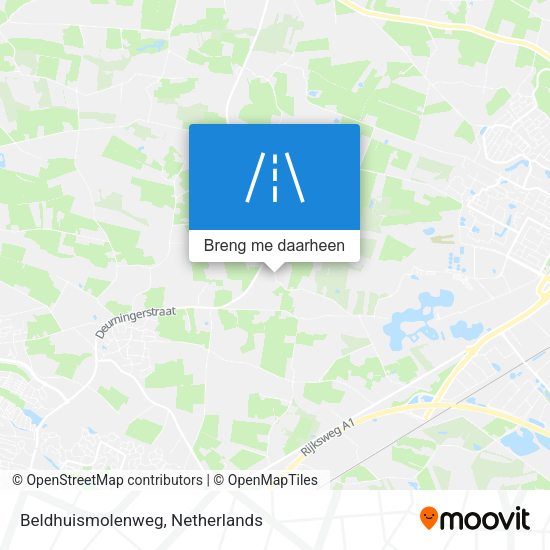 Beldhuismolenweg kaart