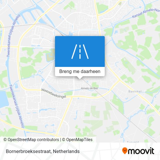 Bornerbroeksestraat kaart