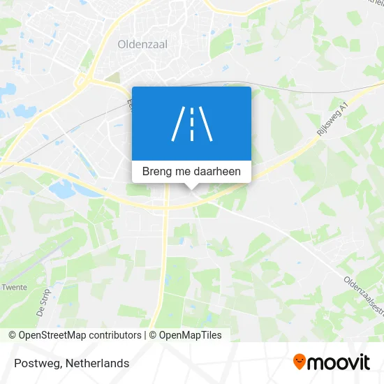 Postweg kaart
