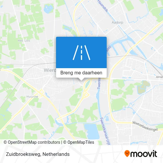 Zuidbroeksweg kaart