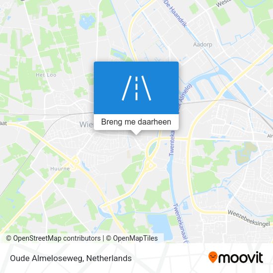 Oude Almeloseweg kaart