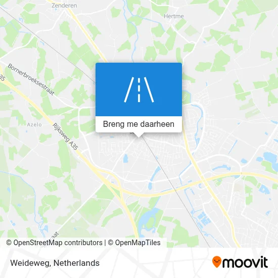 Weideweg kaart