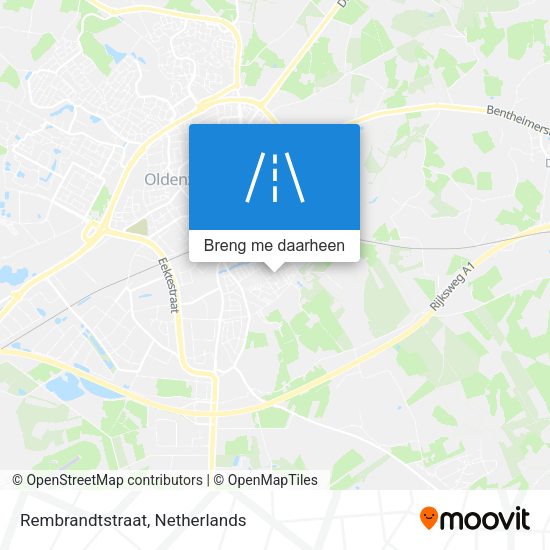 Rembrandtstraat kaart
