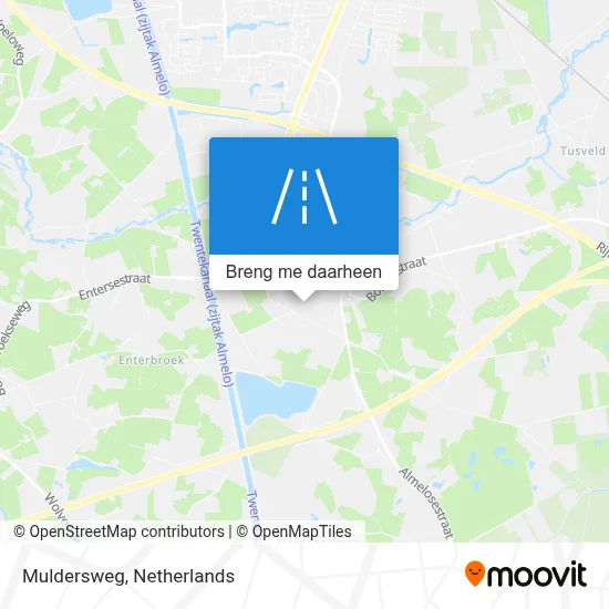 Muldersweg kaart