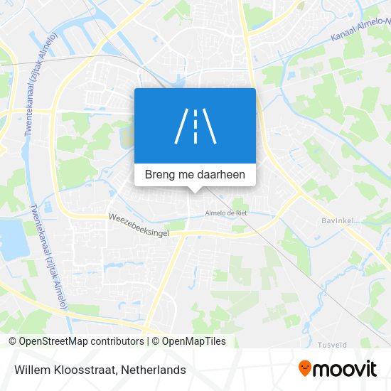 Willem Kloosstraat kaart