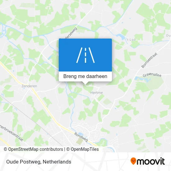 Oude Postweg kaart