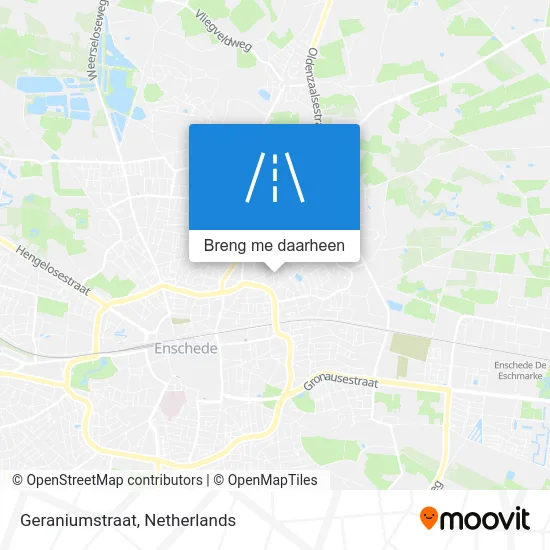 Geraniumstraat kaart