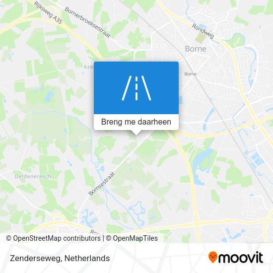 Zenderseweg kaart