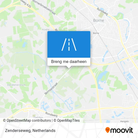 Zenderseweg kaart