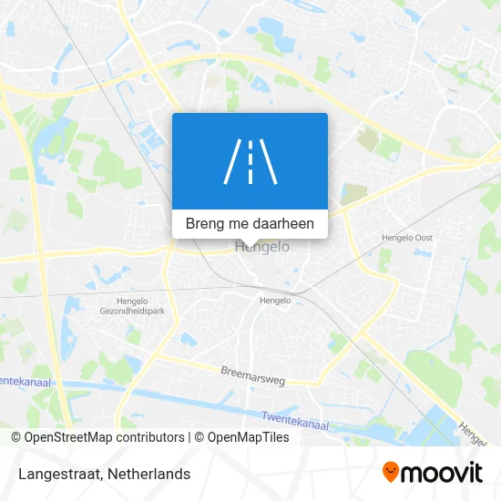 Langestraat kaart