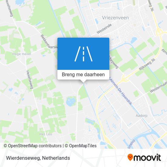 Wierdenseweg kaart