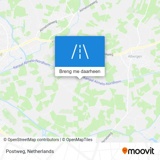 Postweg kaart