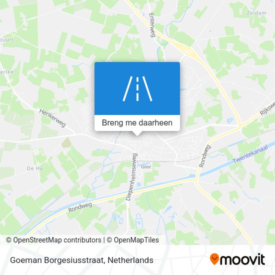 Goeman Borgesiusstraat kaart
