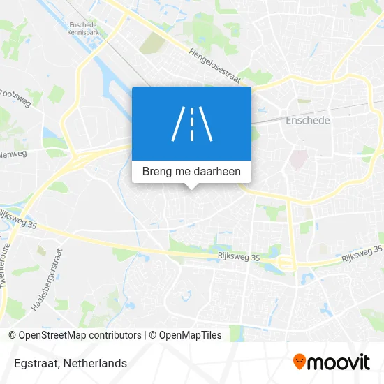 Egstraat kaart