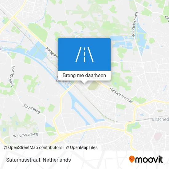 Saturnusstraat kaart