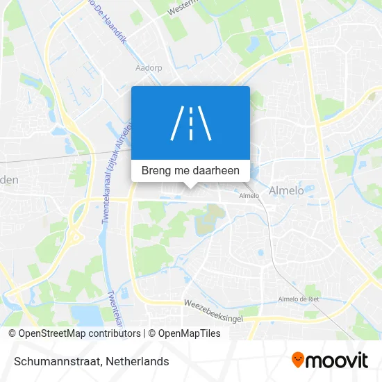 Schumannstraat kaart