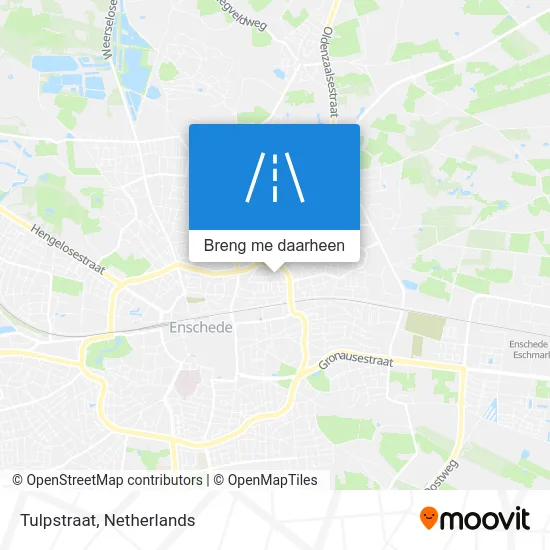 Tulpstraat kaart