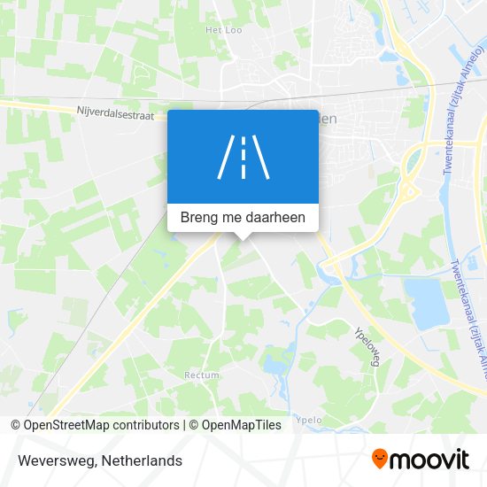 Weversweg kaart