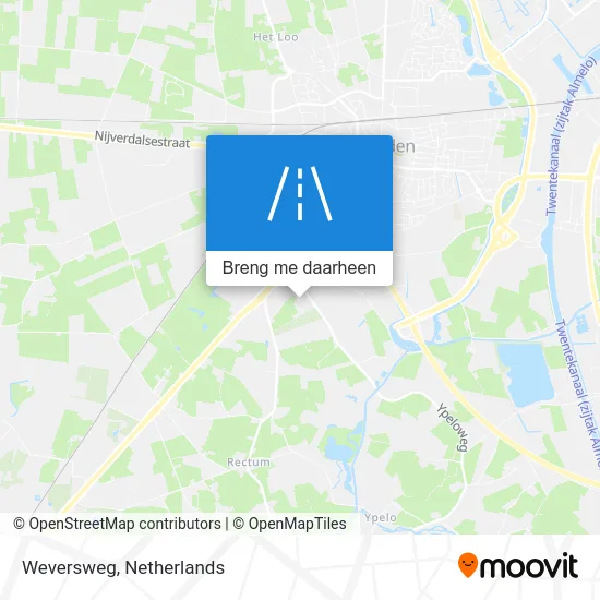 Weversweg kaart