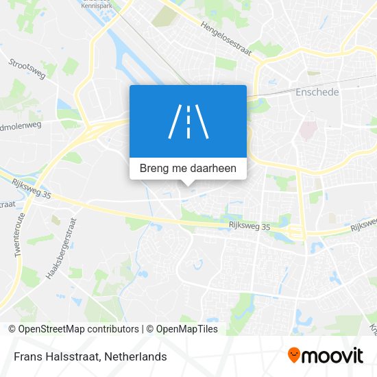 Frans Halsstraat kaart