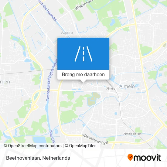 Beethovenlaan kaart
