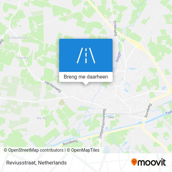 Reviusstraat kaart