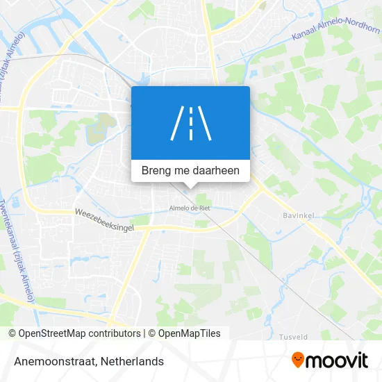 Anemoonstraat kaart