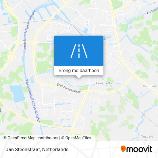 Jan Steenstraat kaart