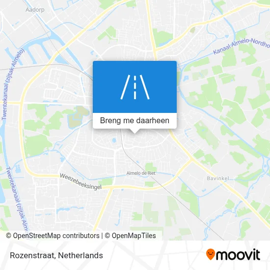Rozenstraat kaart