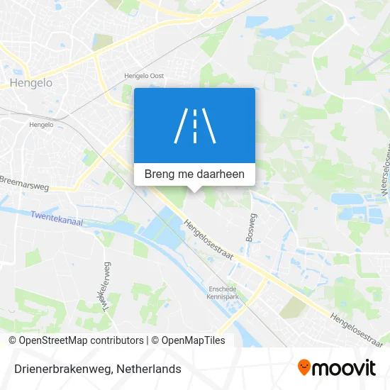 Drienerbrakenweg kaart