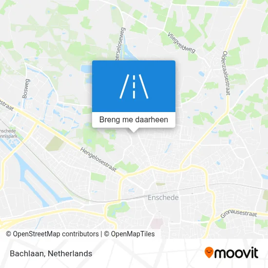 Bachlaan kaart